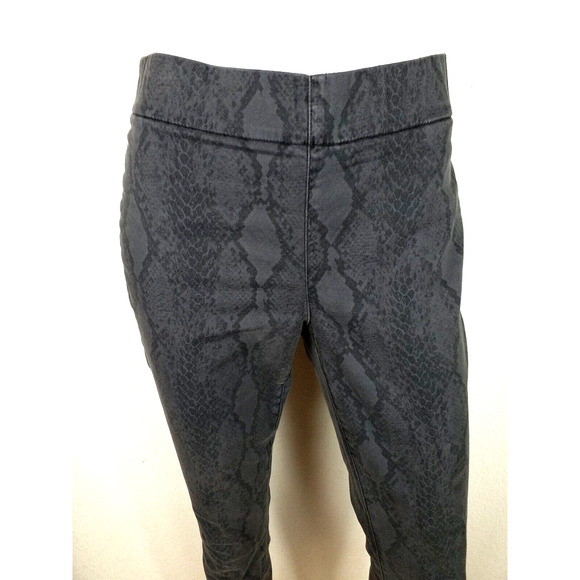 NYDJ Womens Pants Elastic Waist Skinny Pull On Pockets Stretch Grey Size 6 - Picture 2 of 6